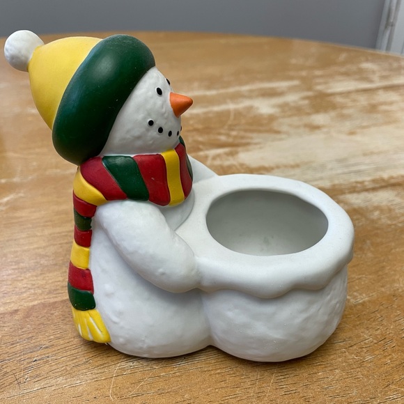 Snowman votive holder - Picture 2 of 5